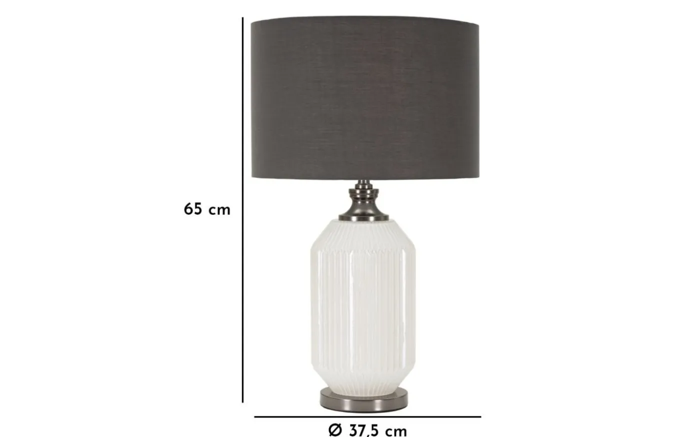 Brighty Bordslampa 65cm Vit/Grå