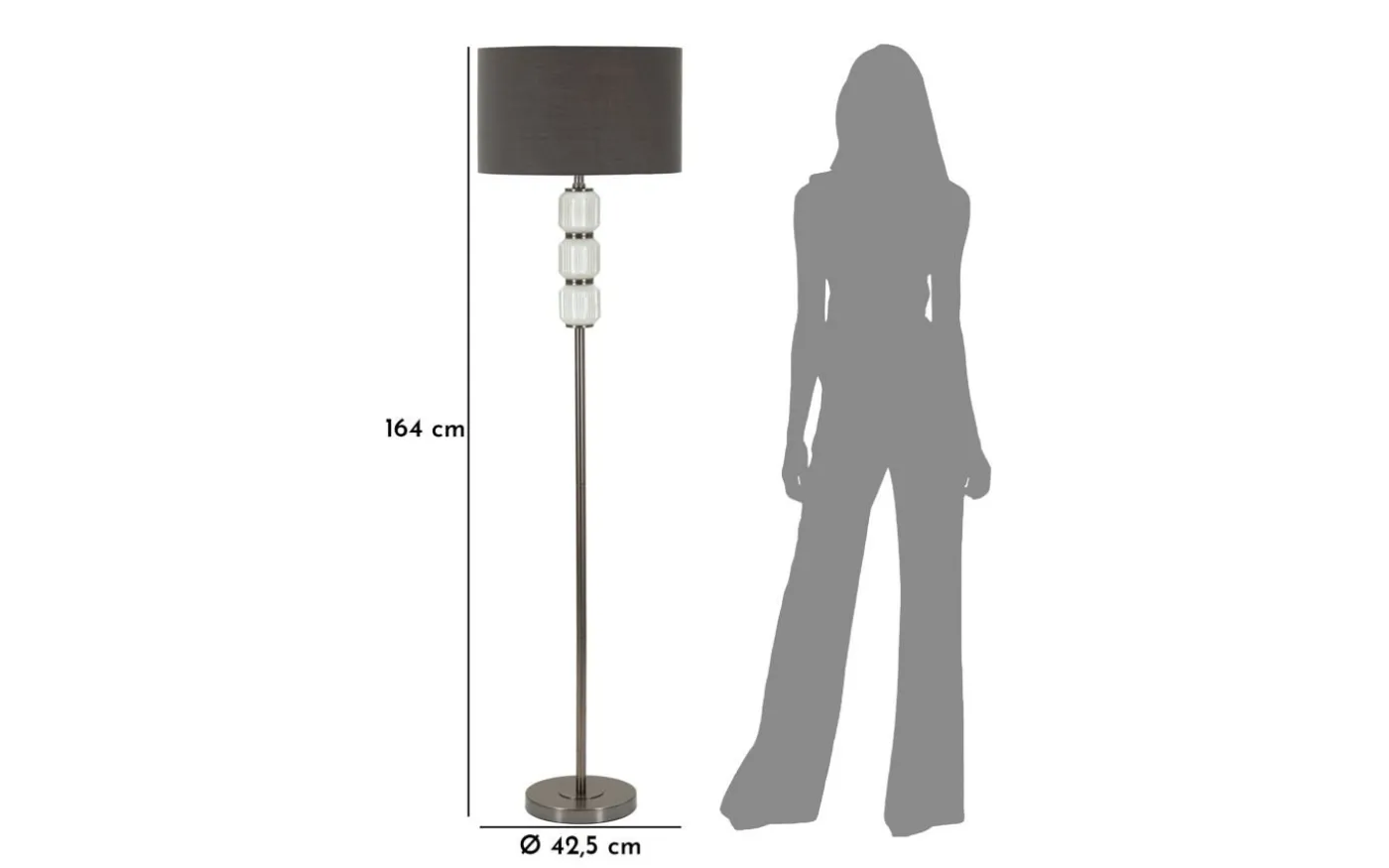 Brighty Golvlampa 164cm Vit/Grå