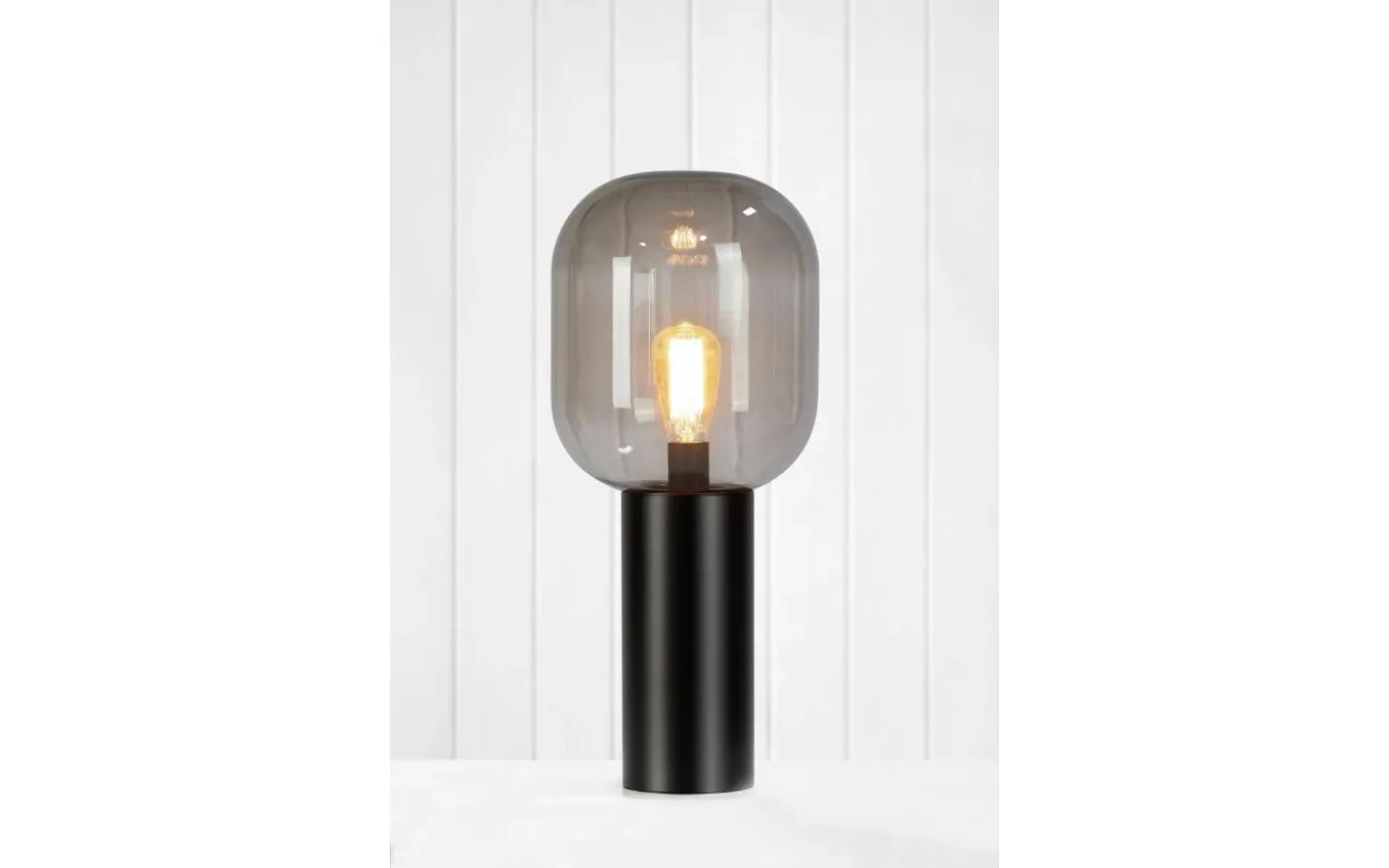 Brooklyn Bordslampa 56cm Svart/Rök