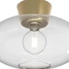 Bullo Plafond 38cm Mässing/Klarglas