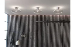Bullo XL Plafond 38cm Aluminium/Klar