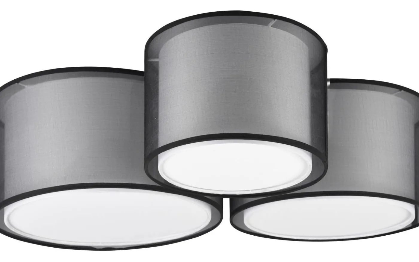 Burton Plafond 3-delad E27 mattsvart