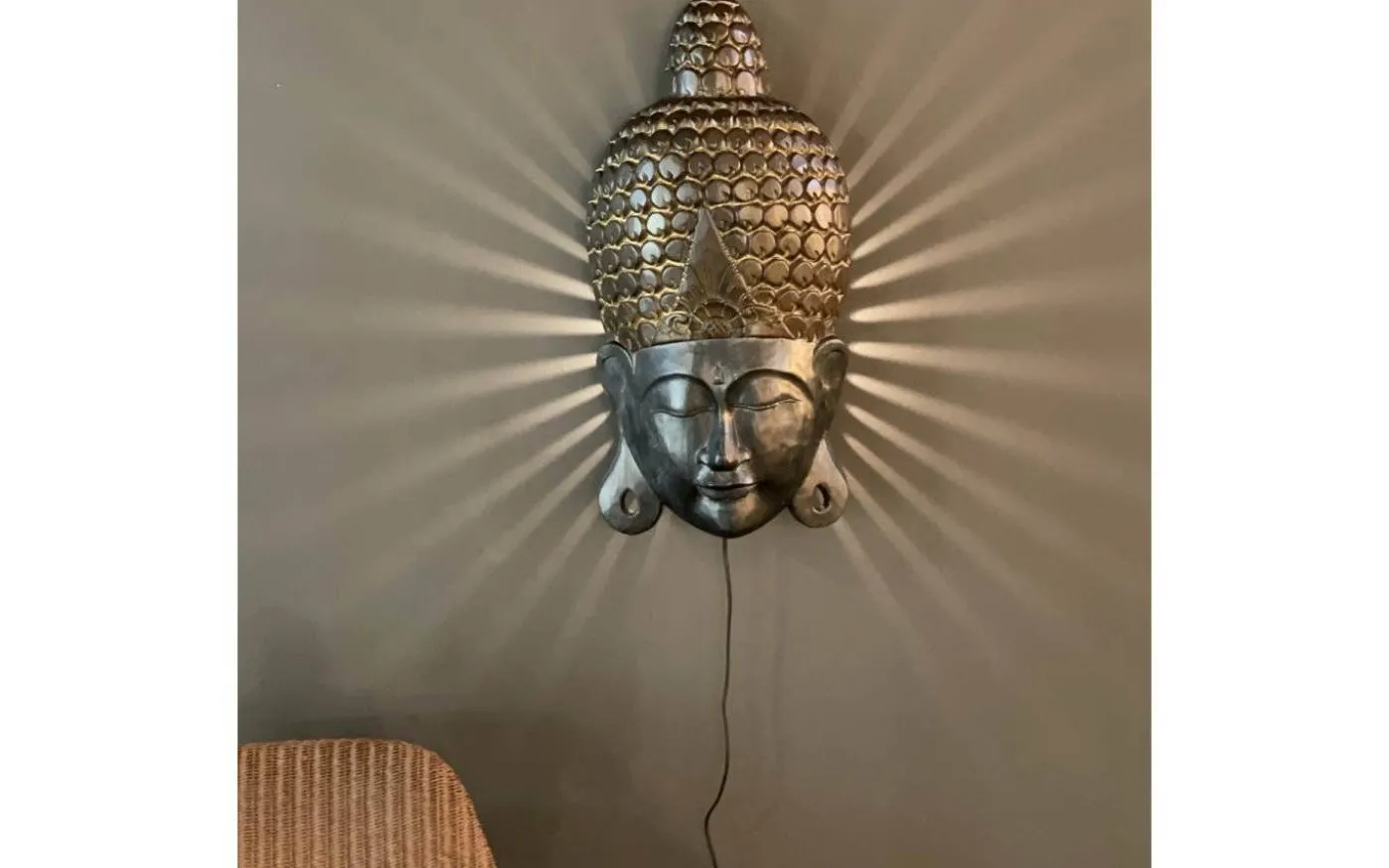 Busso Vägglampa Svart/Brun