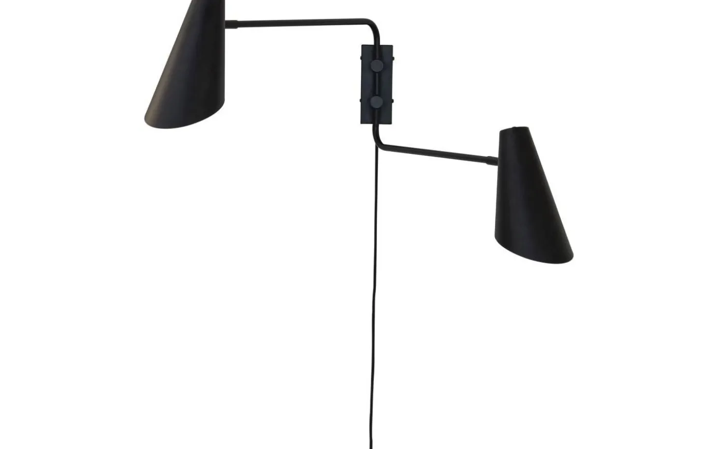 Cale Vägglampa Svart med 2 Stavar