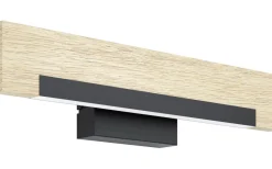 Camacho Vägglampa 44cm LED 3000K 8,5W Svart/Ek