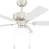 Candiz Takfläkt 106cm Nickel Med Belysning