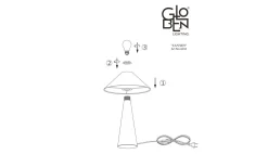Cannes Bordslampa 40cm Brun
