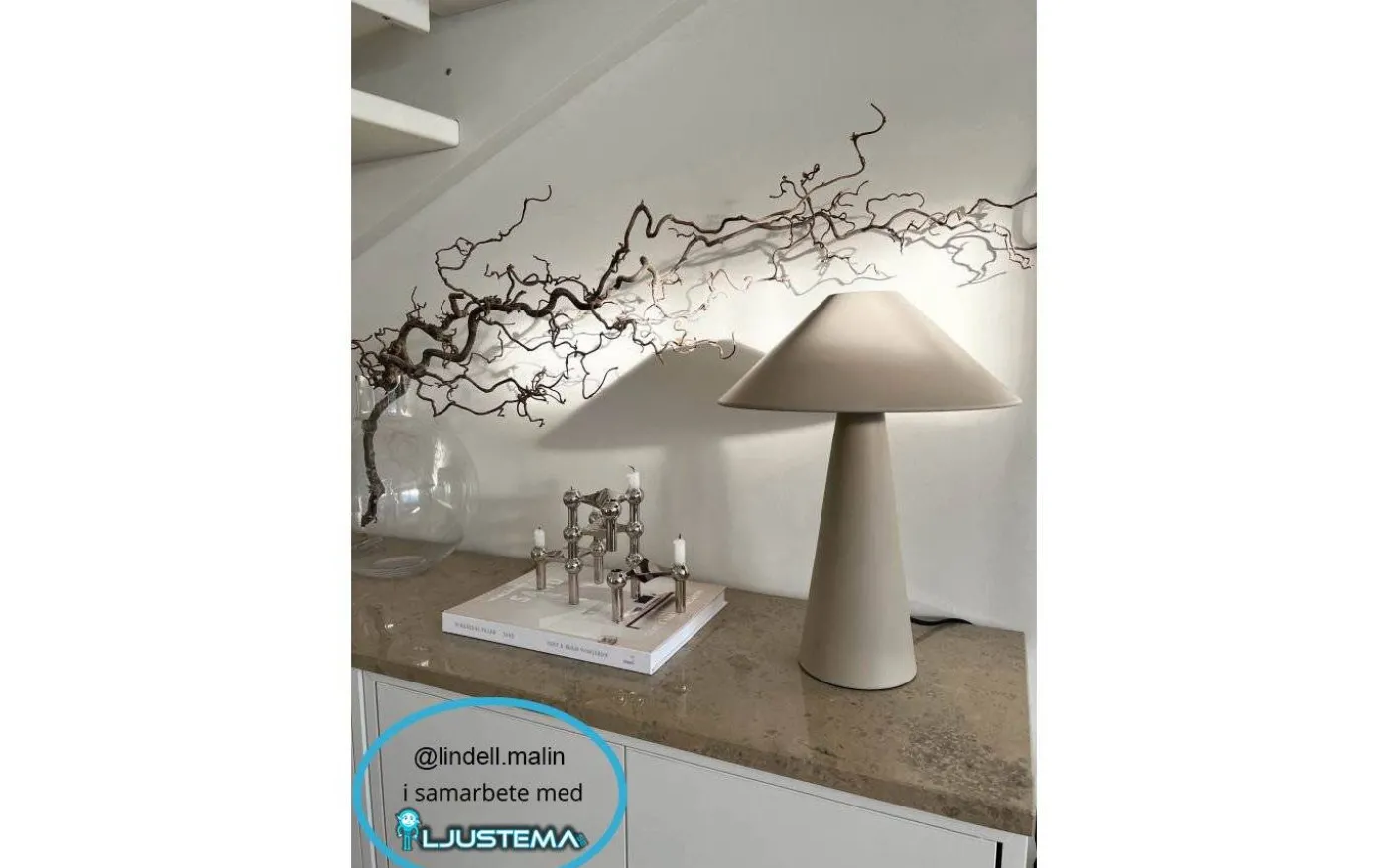 Cannes Bordslampa 40cm Mullvad