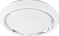 Capasso Plafond 34cm LED 3000K 18W Vit/Krom