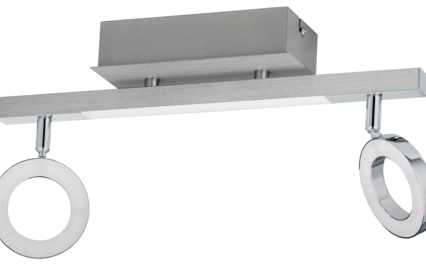 Cardillio Takspotlight 39cm LED 3000K 2x3,2W + 3,3W Krom