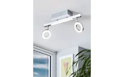 Cardillio Takspotlight 39cm LED 3000K 2x3,2W + 3,3W Krom