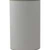 Carolin Cylinder Lampskärm Hög Ø32cm Vit, Sandfärgat Band