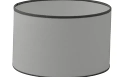 Carolin Cylinder Lampskärm Hög Ø25cm Vit, Grått Band