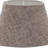 Carolin Oval Lampskärm 25cm Svartmelerad