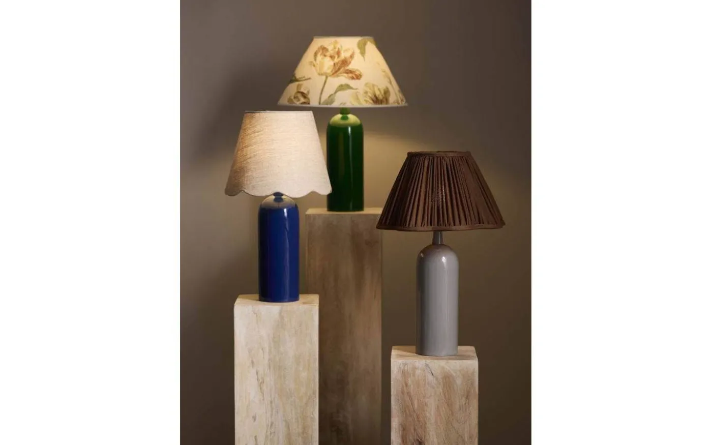 Carter Lampfot 35cm Blå