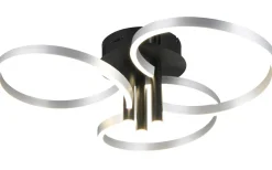 Caruso Plafond LED mattsvart/aluminium