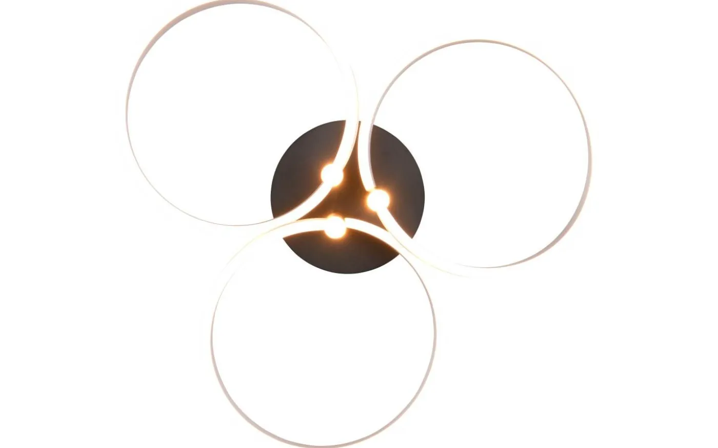 Caruso Plafond LED mattsvart/aluminium