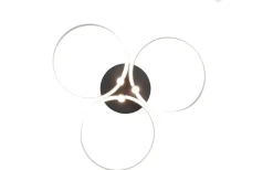 Caruso Plafond LED mattsvart/aluminium