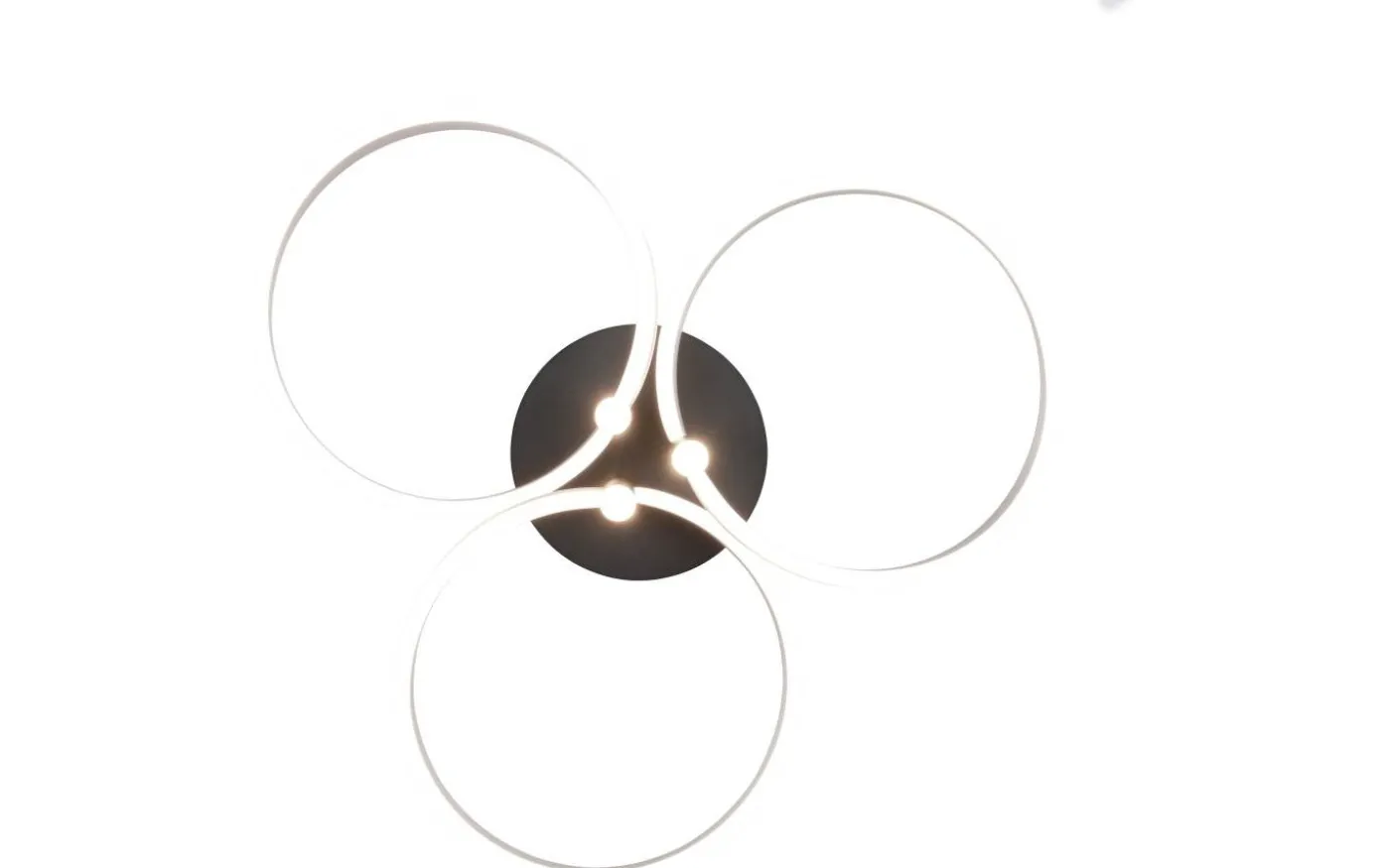 Caruso Plafond LED mattsvart/aluminium