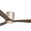 Cetus II 132cm Takfläkt Nickelfärgad Motor, Valnöts Blad