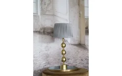 Charlotta Lampfot 60cm Mässing