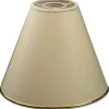 Chintz Toppringskärm Ø22cm Beige med Guldprofil Blank