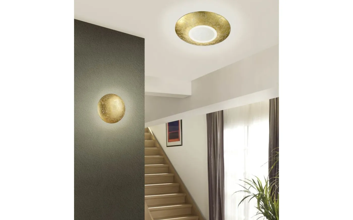 Chiros Plafond LED 32cm guld
