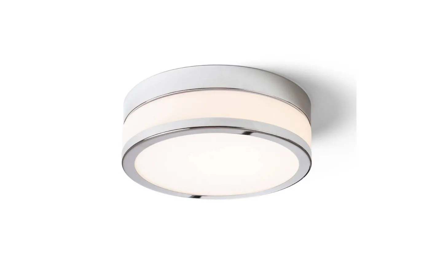 Cira Plafond 23,5cm LED 12W 3000K Opalglas/Krom IP44