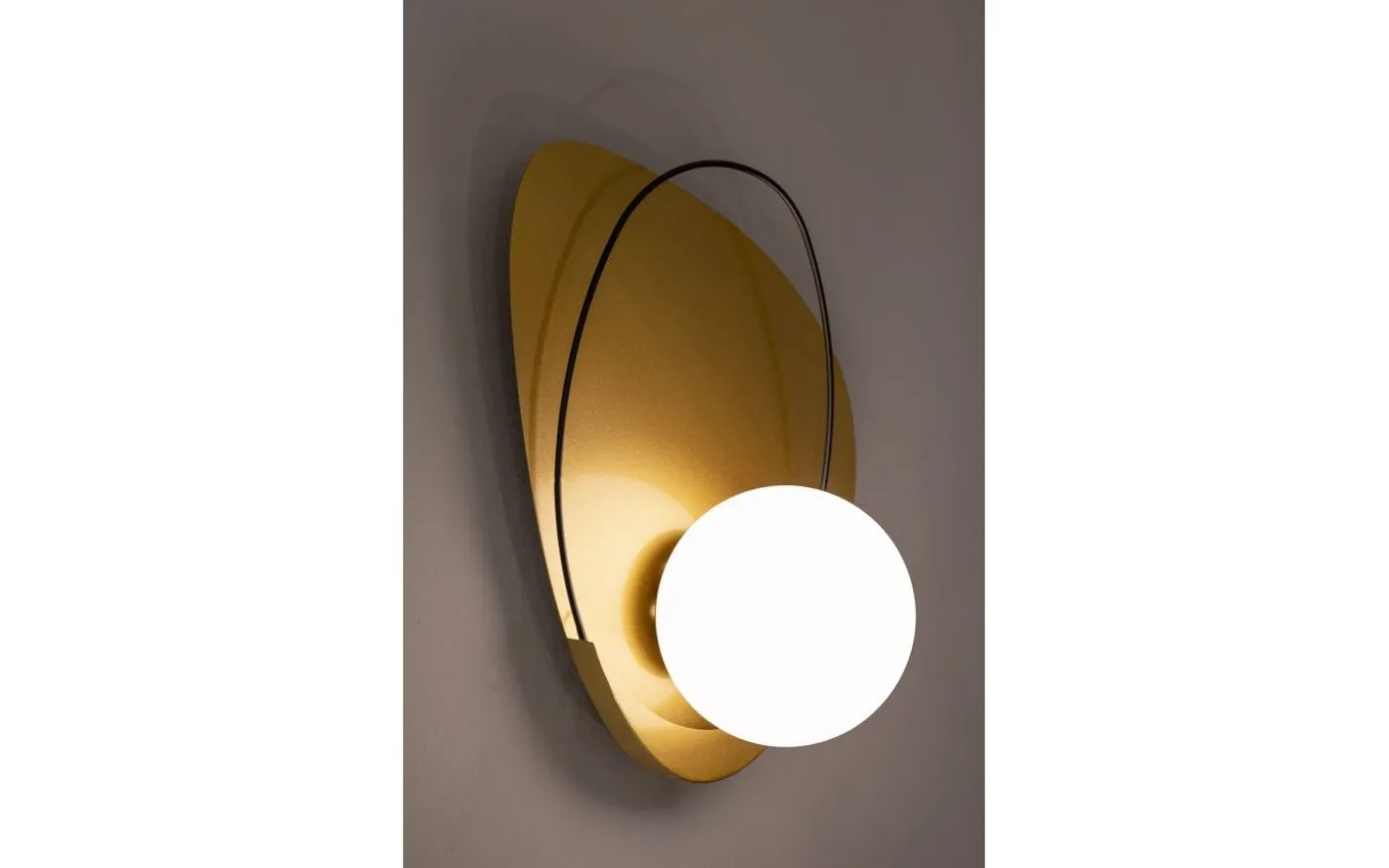 Circly Vägglampa 32cm Guld