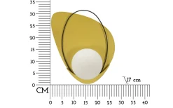Circly Vägglampa 32cm Guld