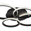Cires Plafond LED mattsvart/kristalleffekt 4000K