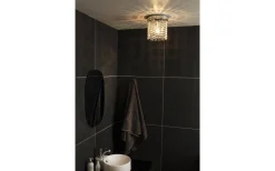 Claudia Plafond 20cm Krom/Klar IP23