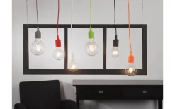 Color Pendel E27 med Takkopp 1,2m Grå
