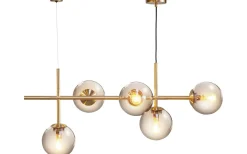 Como Taklampa 93cm Rök/Mässing