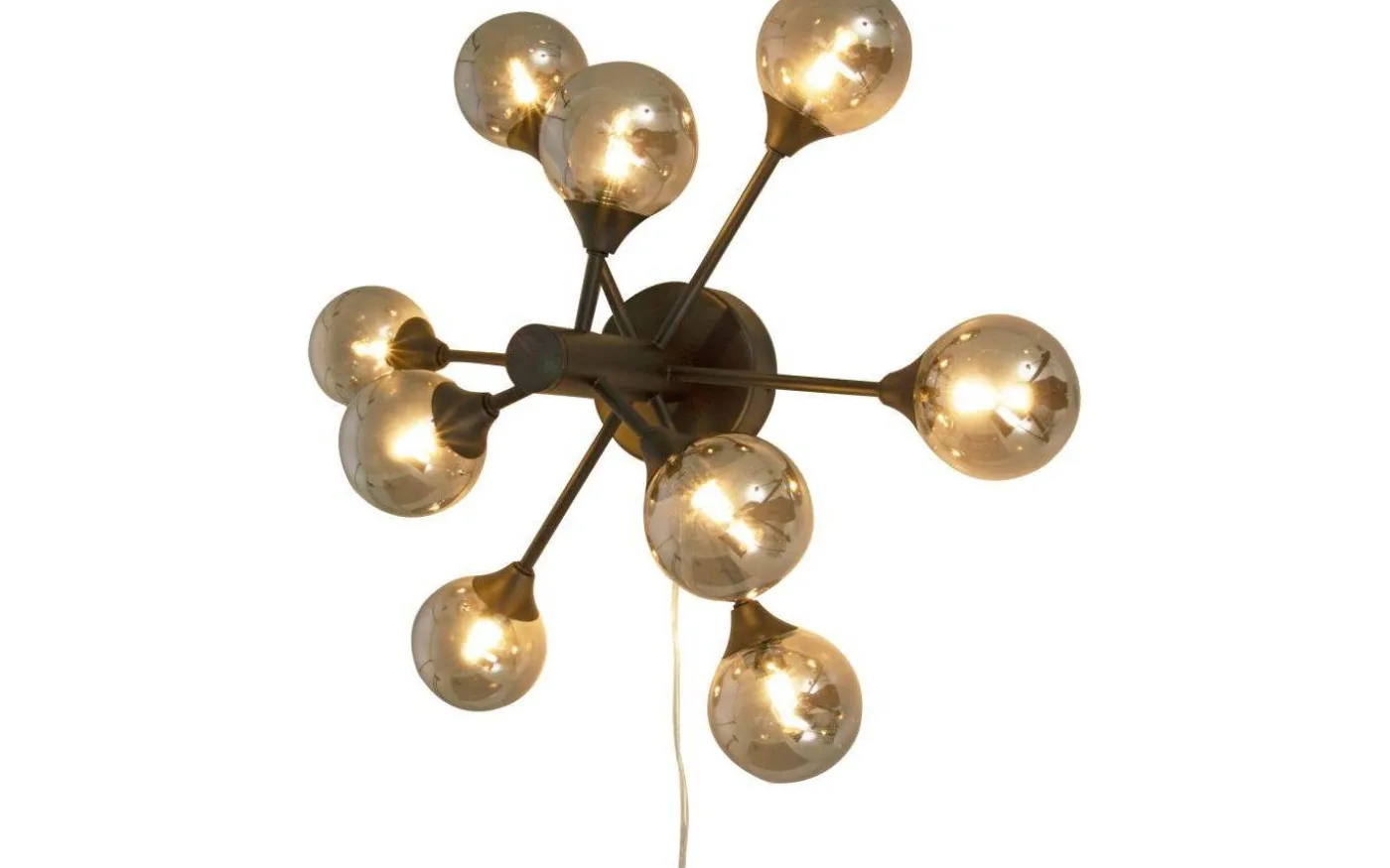 Cosmos Plafond/Vägglampa 53cm Svart/Rök