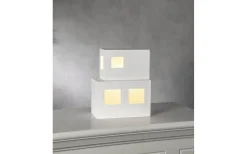 Cube Bordslampa E14 25cm Vit