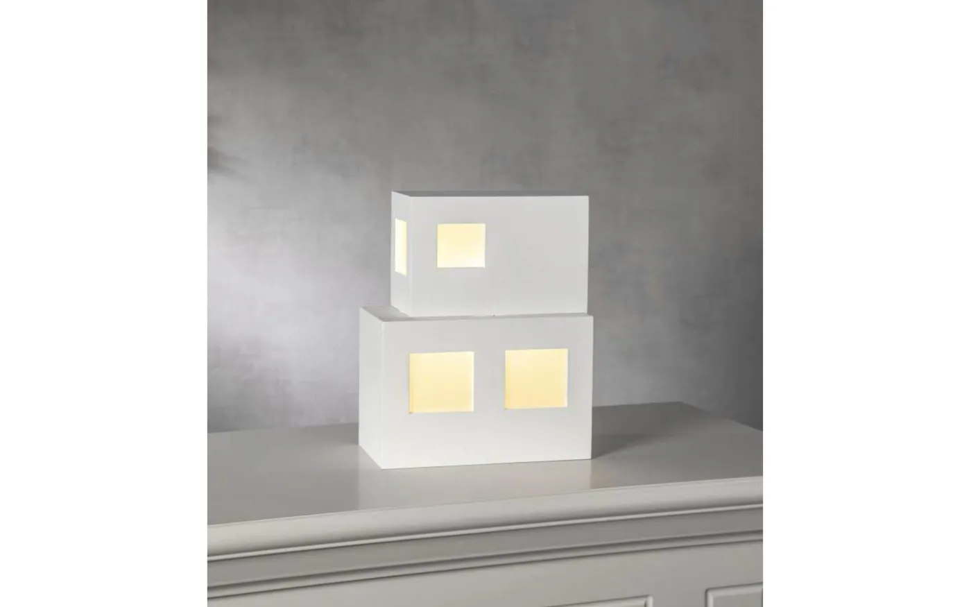 Cube Bordslampa E14 25cm Vit