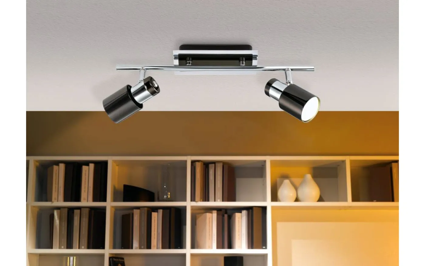 Davida Takspotlight 39cm GU10 LED 3000K 2x4,6W Nickel