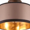 Davos Plafond 30cm 2xE14 matt svart/grå