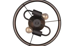 Davos Plafond 30cm 2xE14 matt svart/grå