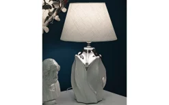 Delta Bordslampa 51cm Silver/Vit