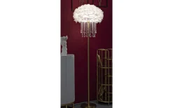 Diamon Golvlampa Fjädrar 165cm Guld