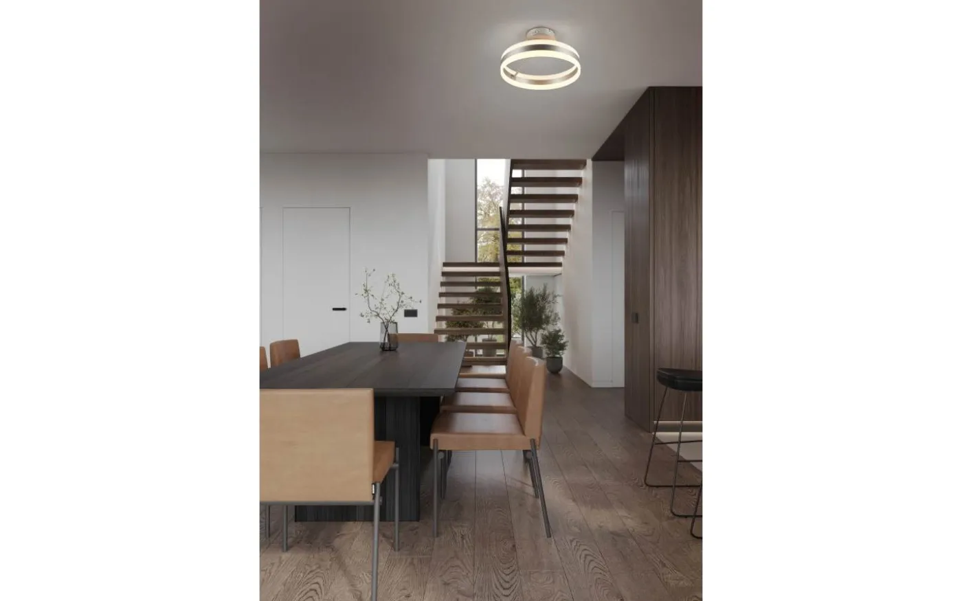 Dios Plafond LED 40cm i borstat stål