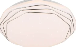 Dizzy Plafond LED vit/krom stjärnljus
