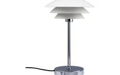 DL20 Bordslampa 30cm Vit/Krom