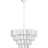 Erseka Taklampa Kristall 49cm Krom