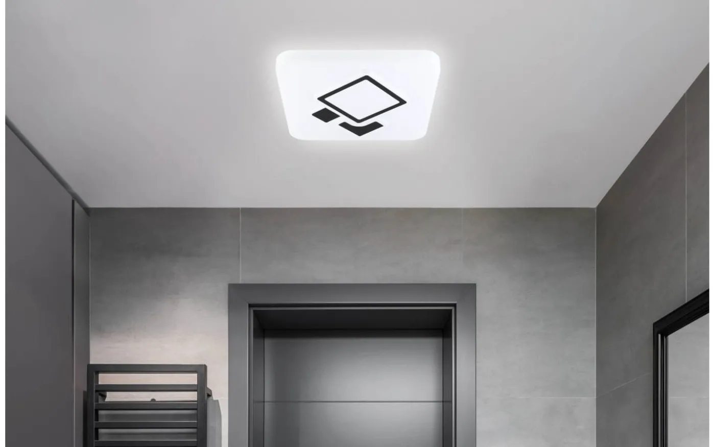 Espartaco Square Plafond 42,5cm LED 3000-6500K 17,4W med Fjärrkontroll Vit