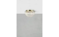 Estelle Kristallplafond 30cm Antik Mässing/MC IP44