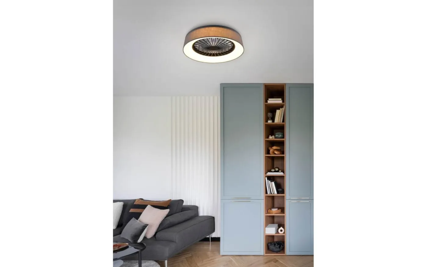 Farsund Takfläkt 49cm LED grå
