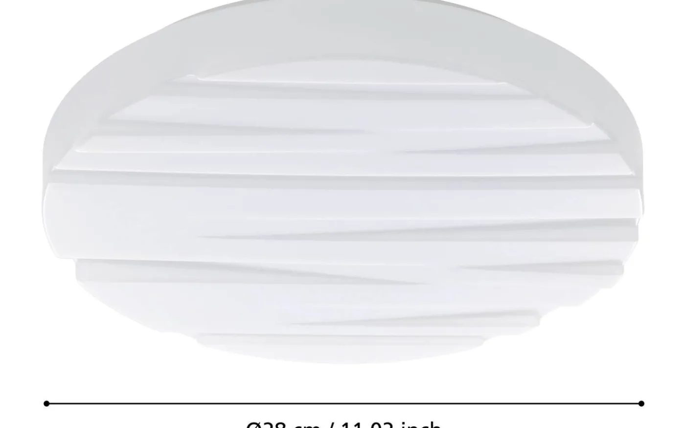 Ferentino Plafond Rund 28cm LED 3000K 10W Vit
